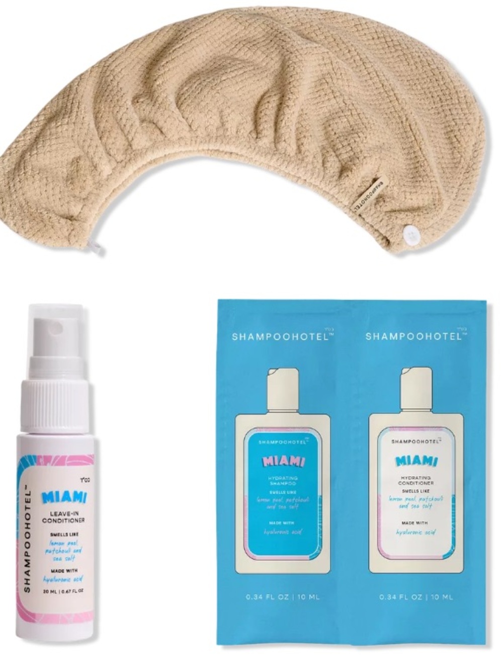 3 pcs Shampoo hotel travel set